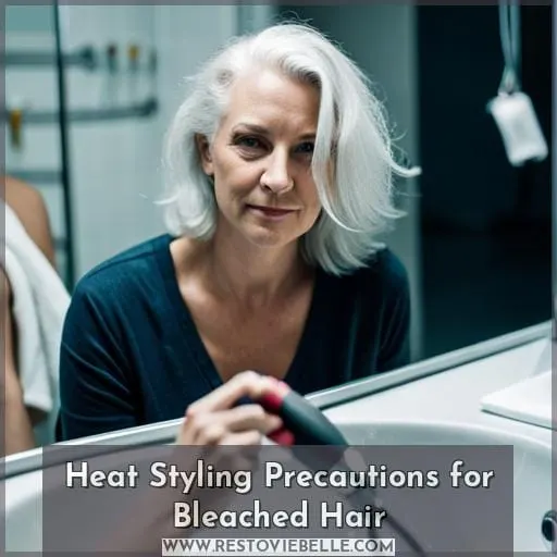 Heat Styling Precautions for Bleached Hair