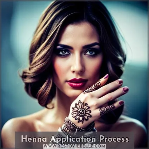 Henna Application Process