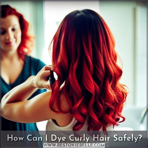 How Can I Dye Curly Hair Safely