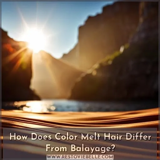 How Does Color Melt Hair Differ From Balayage
