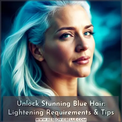 how light does hair have to be to dye it blue