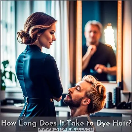 how long does it take to dye hair at a salon home