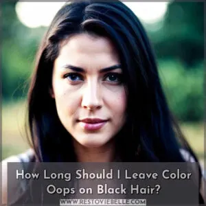 how long to leave color oops on black hair