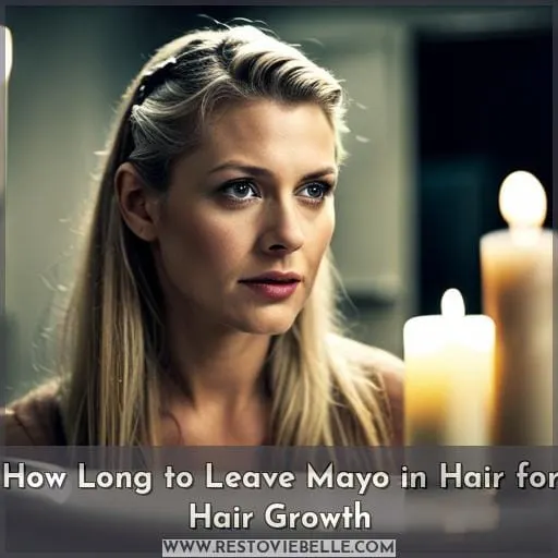 how long to leave mayo in hair for hair