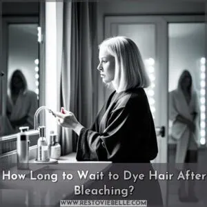 how long to wait to dye hair after bleaching