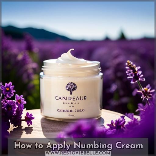 How to Apply Numbing Cream