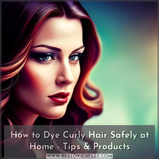 how to dye curly hair at home