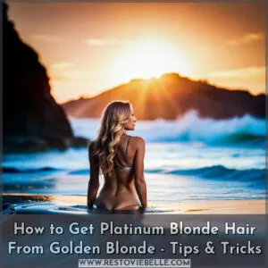 how to get platinum blonde hair from golden blonde