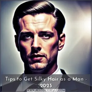 how to get silky hair as a man