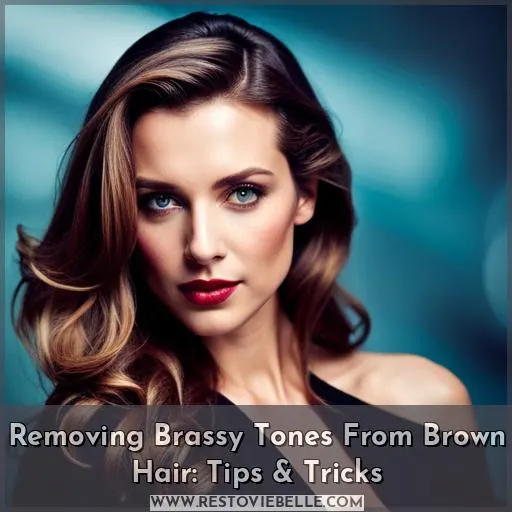 how to remove brassy tones from brown hair