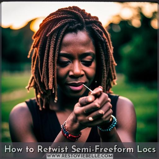 How to Retwist Semi-Freeform Locs