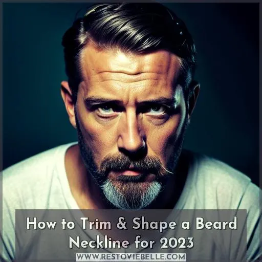 how to shape beard under chin