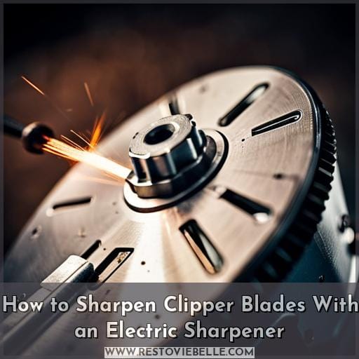 How to Sharpen Clipper Blades With an Electric Sharpener