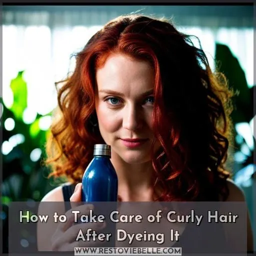 How to Take Care of Curly Hair After Dyeing It