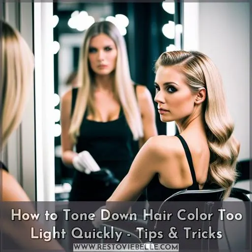how to tone down hair color that is too light quick fix
