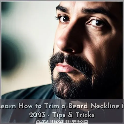 how to trim a neckline beard