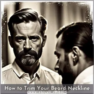 how to trim the neckline of a beard