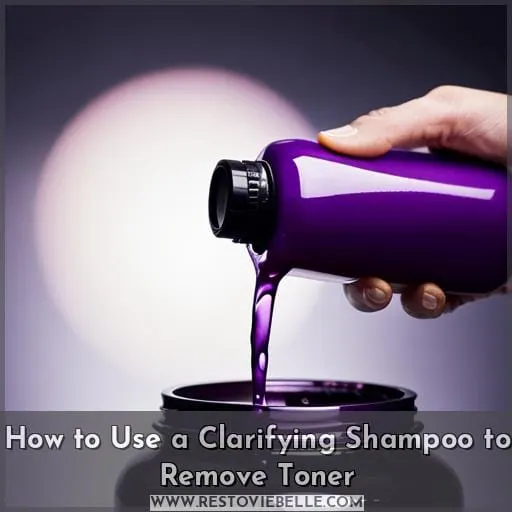 How to Use a Clarifying Shampoo to Remove Toner