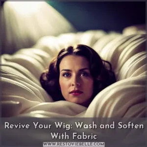 how to wash a wig with fabric softener