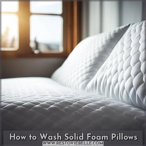 How to Wash Solid Foam Pillows