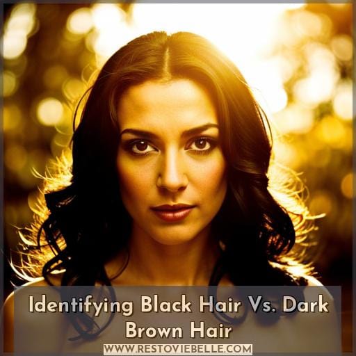 Identifying Black Hair Vs. Dark Brown Hair