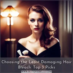 least damaging hair bleach