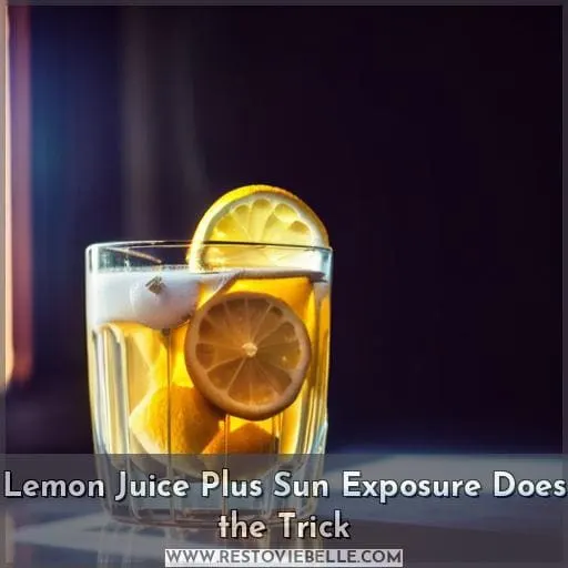 Lemon Juice Plus Sun Exposure Does the Trick