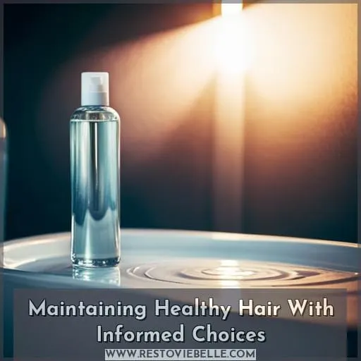 Maintaining Healthy Hair With Informed Choices
