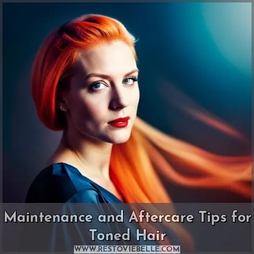 Maintenance and Aftercare Tips for Toned Hair