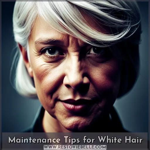 Maintenance Tips for White Hair
