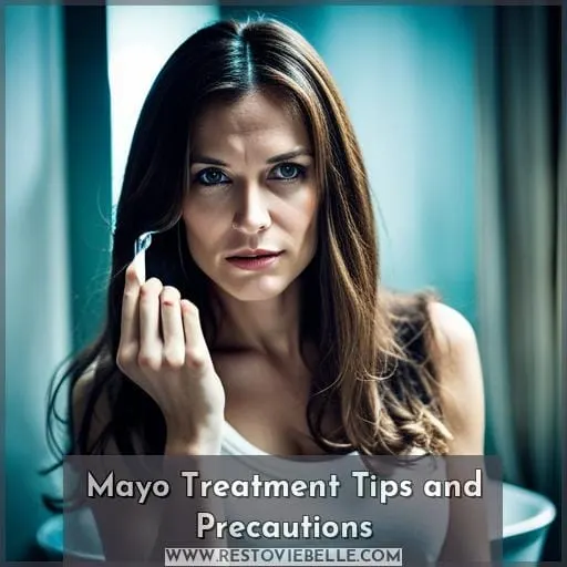 Mayo Treatment Tips and Precautions