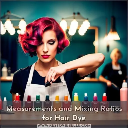Measurements and Mixing Ratios for Hair Dye