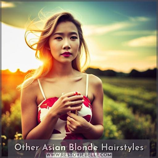 Other Asian Blonde Hairstyles