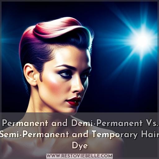 Permanent and Demi-Permanent Vs. Semi-Permanent and Temporary Hair Dye