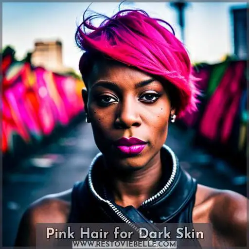 Pink Hair for Dark Skin