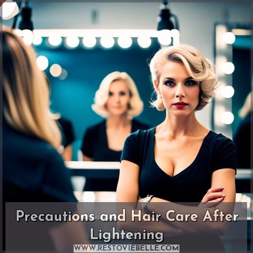 Precautions and Hair Care After Lightening
