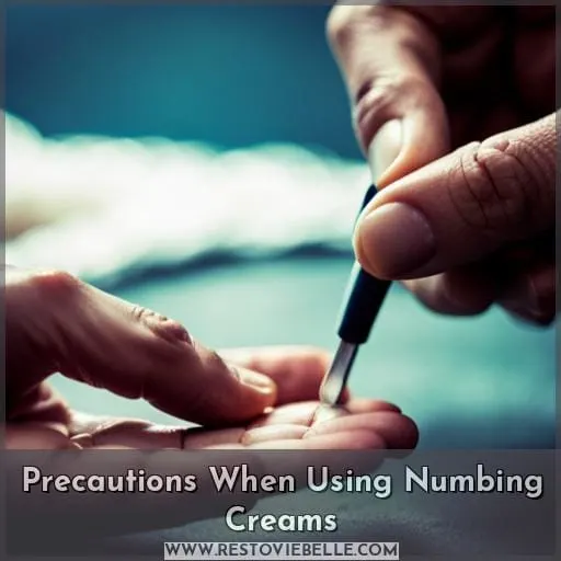 Precautions When Using Numbing Creams