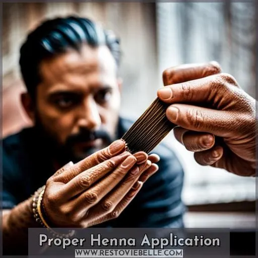 Proper Henna Application