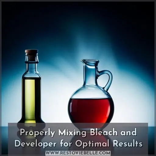Properly Mixing Bleach and Developer for Optimal Results