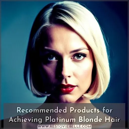 Recommended Products for Achieving Platinum Blonde Hair