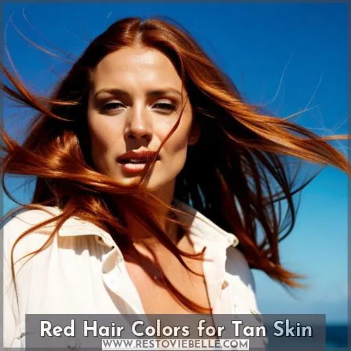Red Hair Colors for Tan Skin