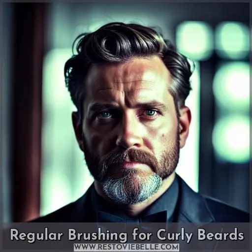 Regular Brushing for Curly Beards