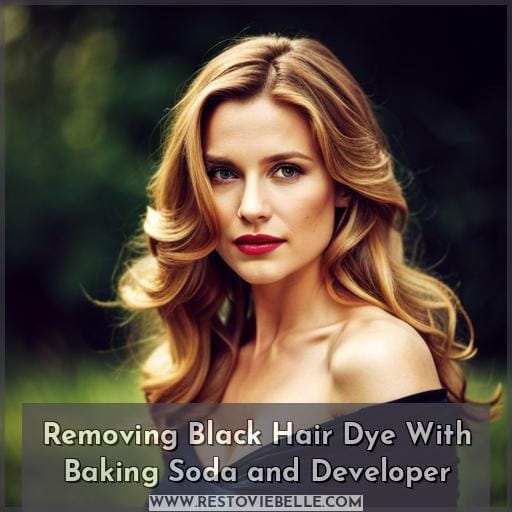 Removing Black Hair Dye With Baking Soda and Developer