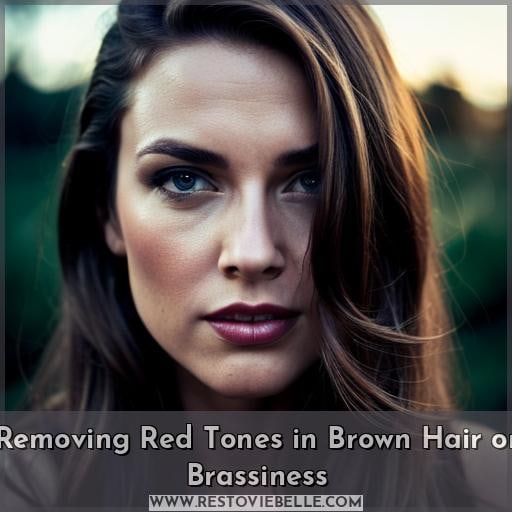 Removing Red Tones in Brown Hair or Brassiness