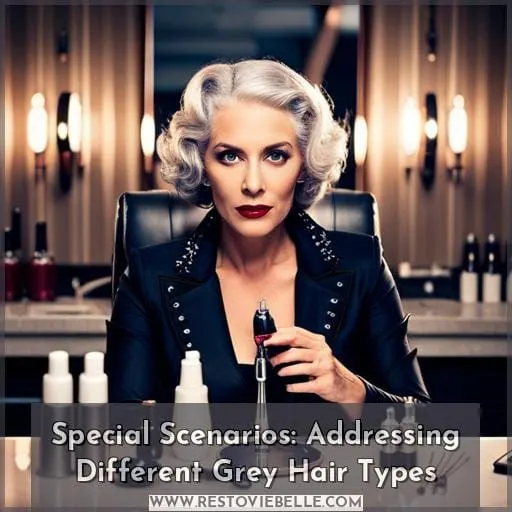 Special Scenarios: Addressing Different Grey Hair Types