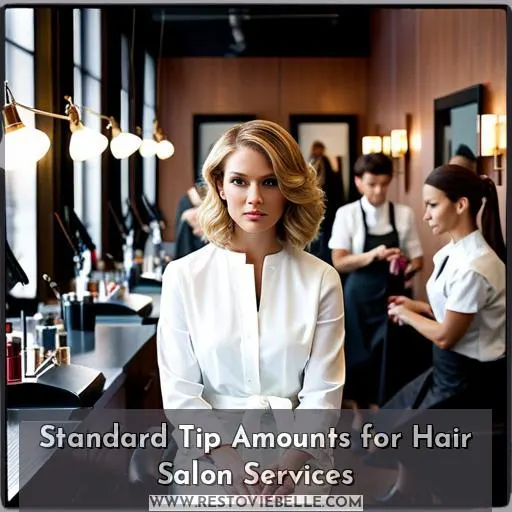 Standard Tip Amounts for Hair Salon Services