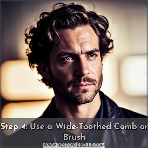 Step 4: Use a Wide-Toothed Comb or Brush