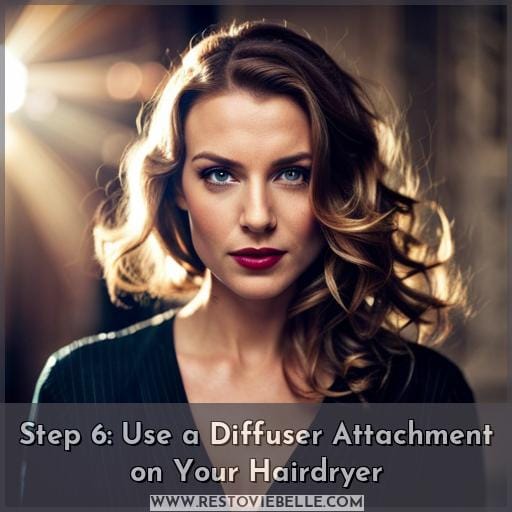 Step 6: Use a Diffuser Attachment on Your Hairdryer