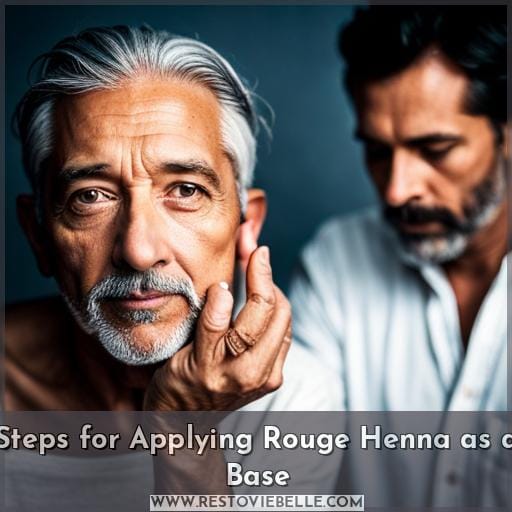 Steps for Applying Rouge Henna as a Base