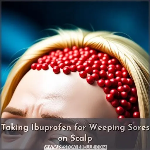 Taking Ibuprofen for Weeping Sores on Scalp